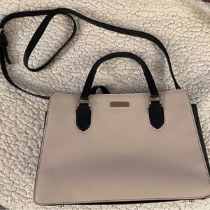 Kate Spade Cream and Black Satchel